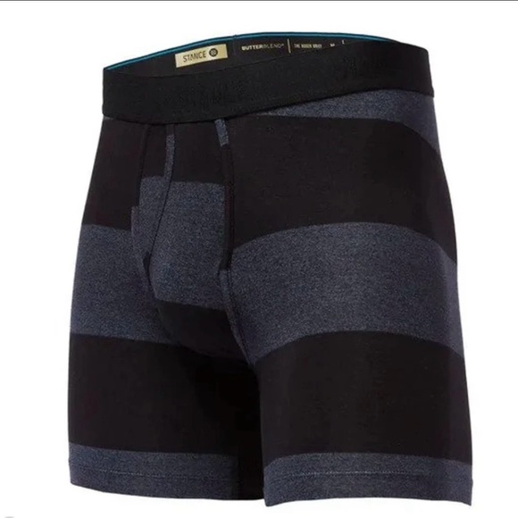 Stance Other - Stance Butter Blend Navy & Black Striped Boxer Briefs